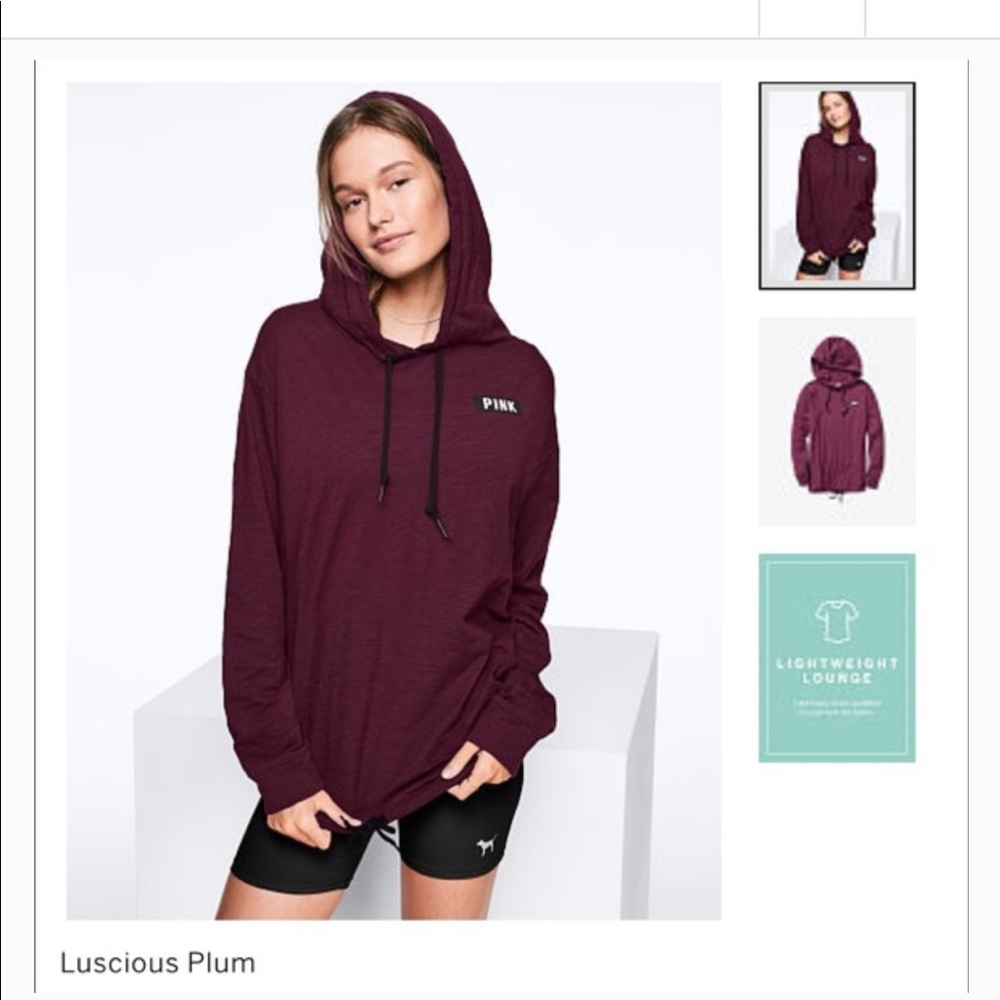 VS PINK Lightweight Pullover Hoodie Large